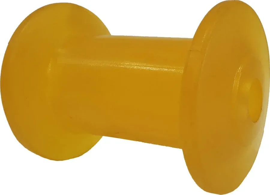 Ролик кільовий 4″, D=68,5, D1=42, d=16, L=98, жовтий KNOTT